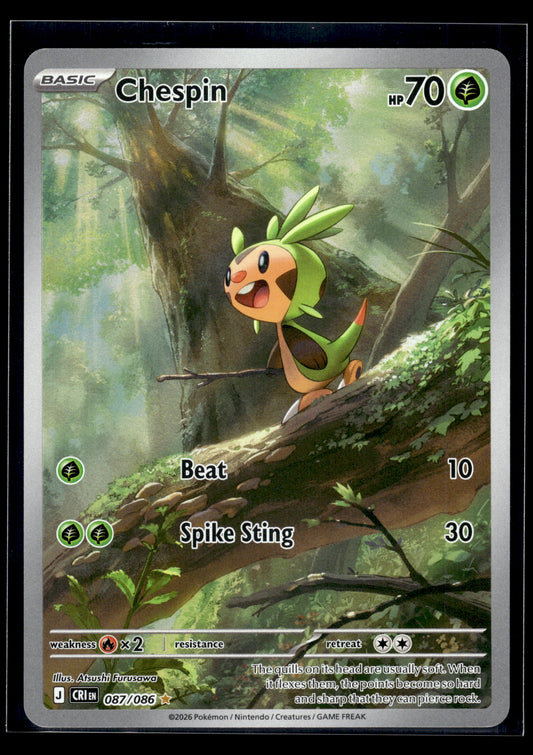 Chespin #087/086 Chaos Rising NM