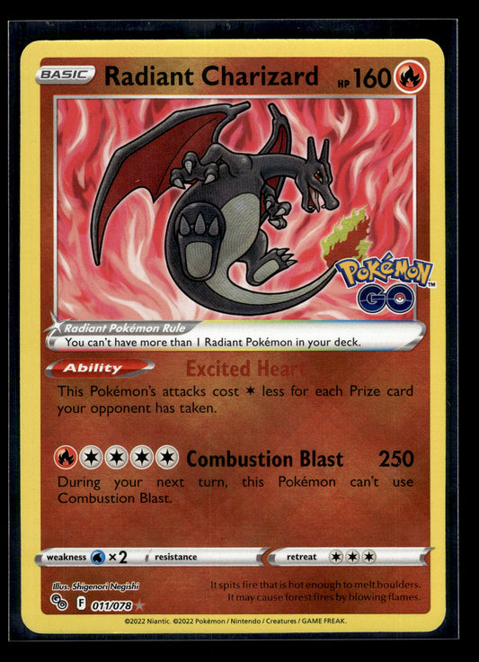 Radiant Charizard #011/078 Pokemon GO VLP