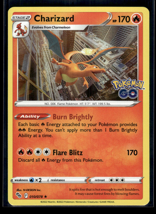 Charizard #010/078 Pokemon GO LP