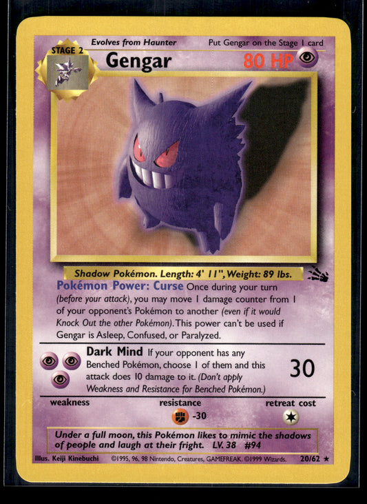 Gengar #20/62 Fossil LP