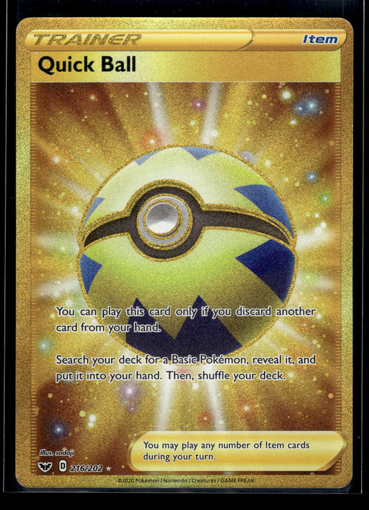 Quick Ball #216/202 Sword & Shield Base Set LP