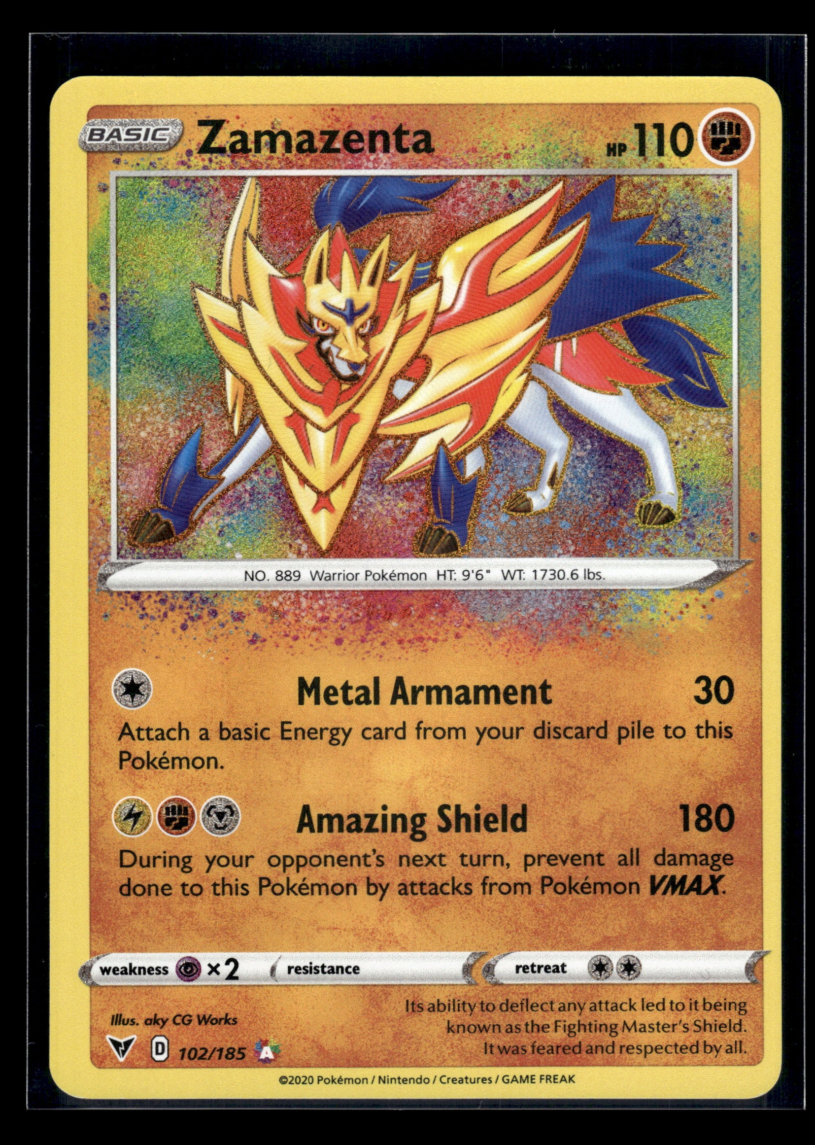 Zamazenta #102/185 Vivid Voltage LP
