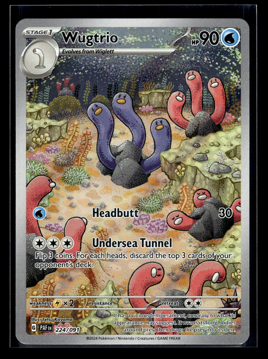 Wugtrio #224/091 Paldean Fates LP