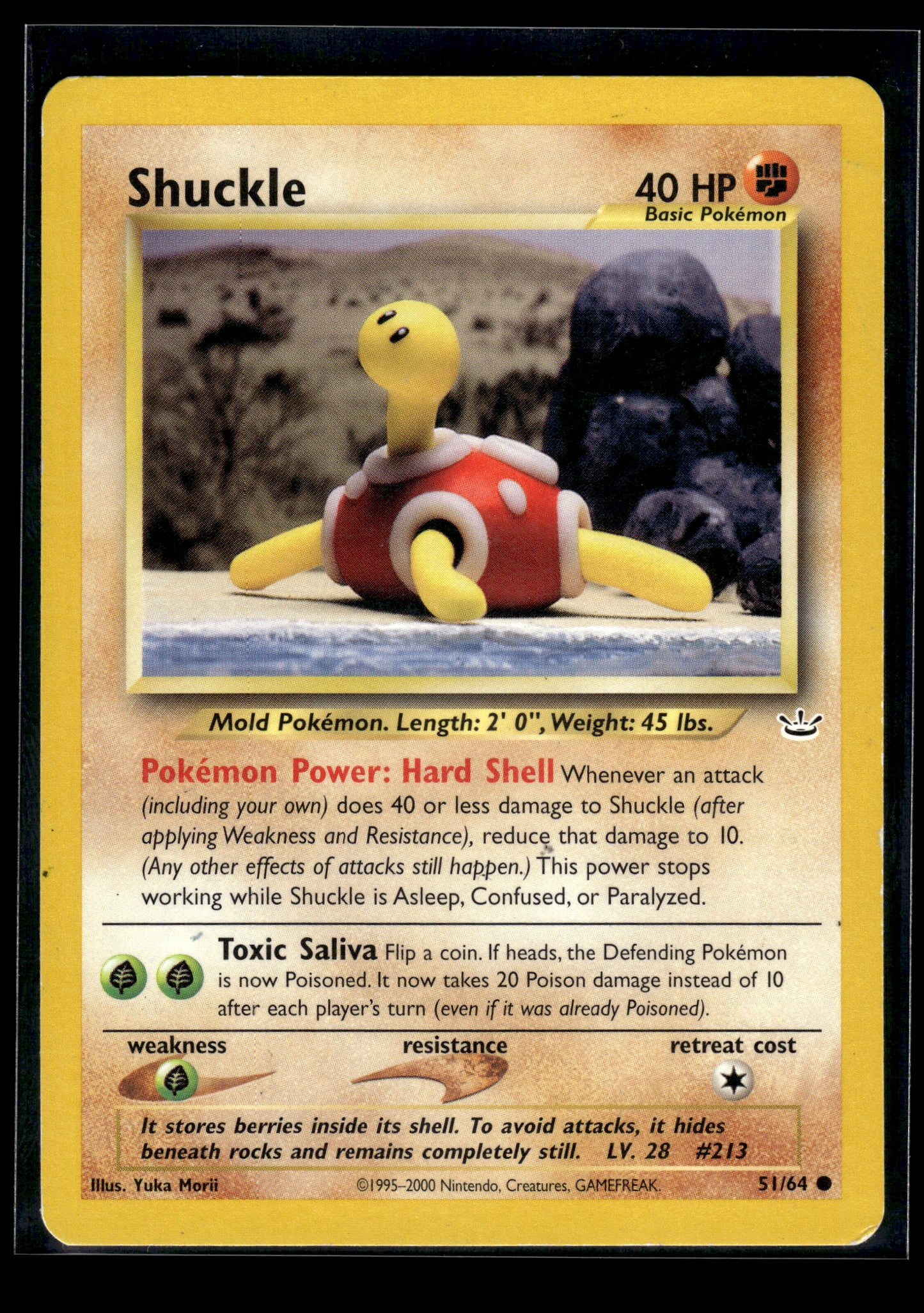 Shuckle #51/64 Neo Revelation MP