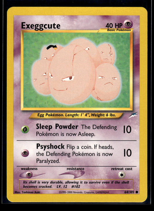 Exeggcute #064/105 Neo Destiny VLP
