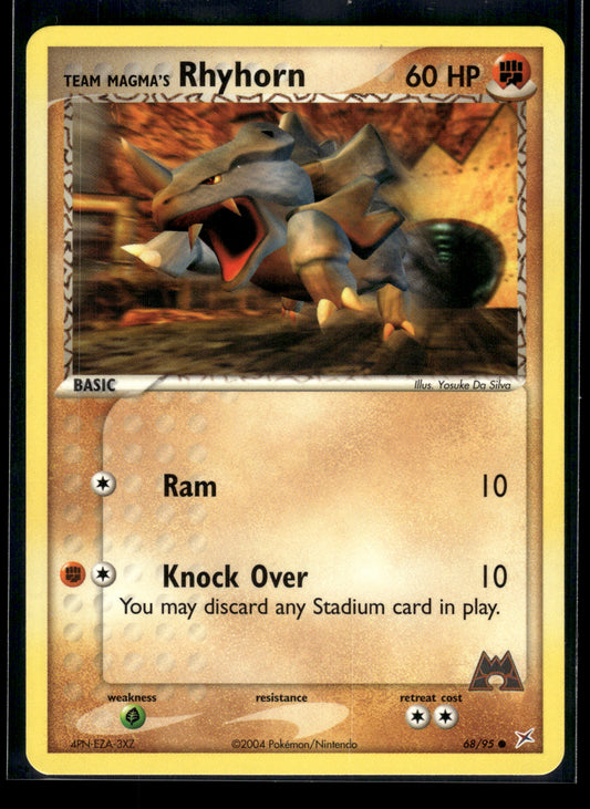 Team Magma's Rhyhorn #68/95 Team Magma vs Team Aqua LP