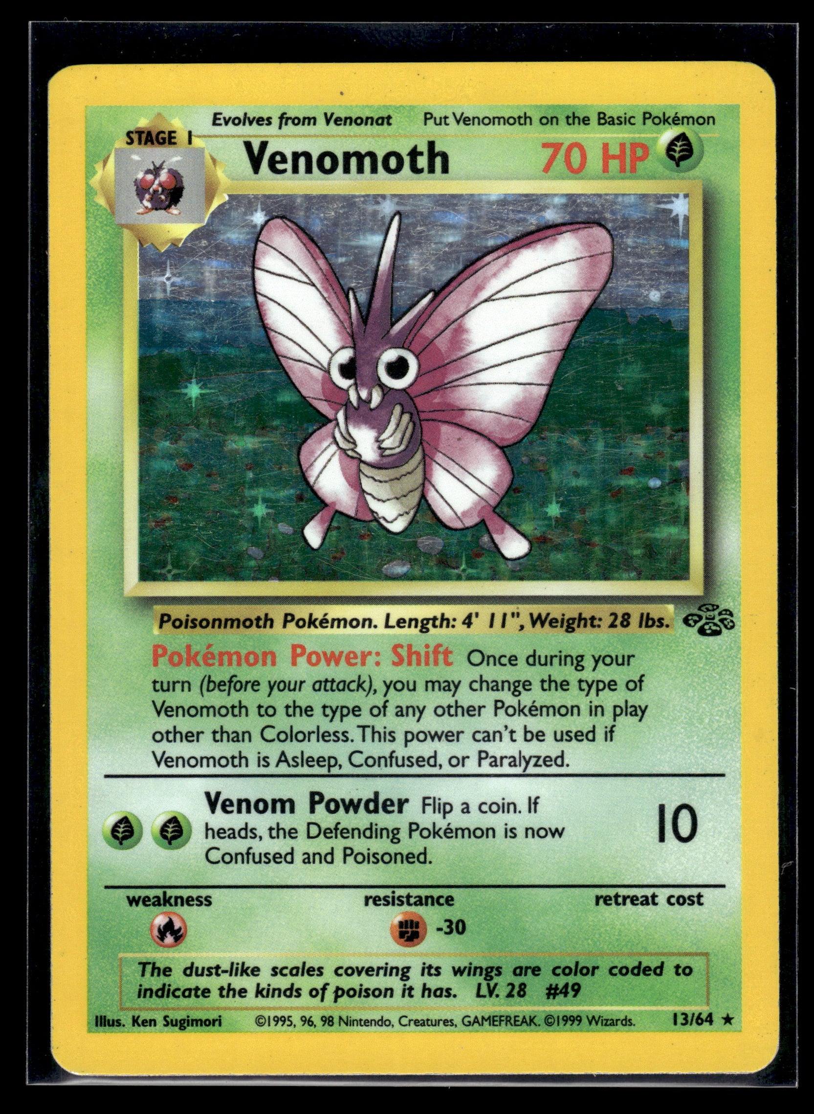 Venomoth #13/64 Jungle MP
