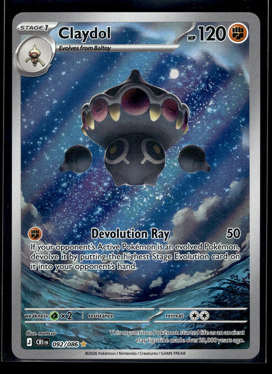 Claydol #092/086 Chaos Rising LP