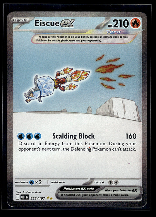 Eiscue ex #222/197 Obsidian Flames MP