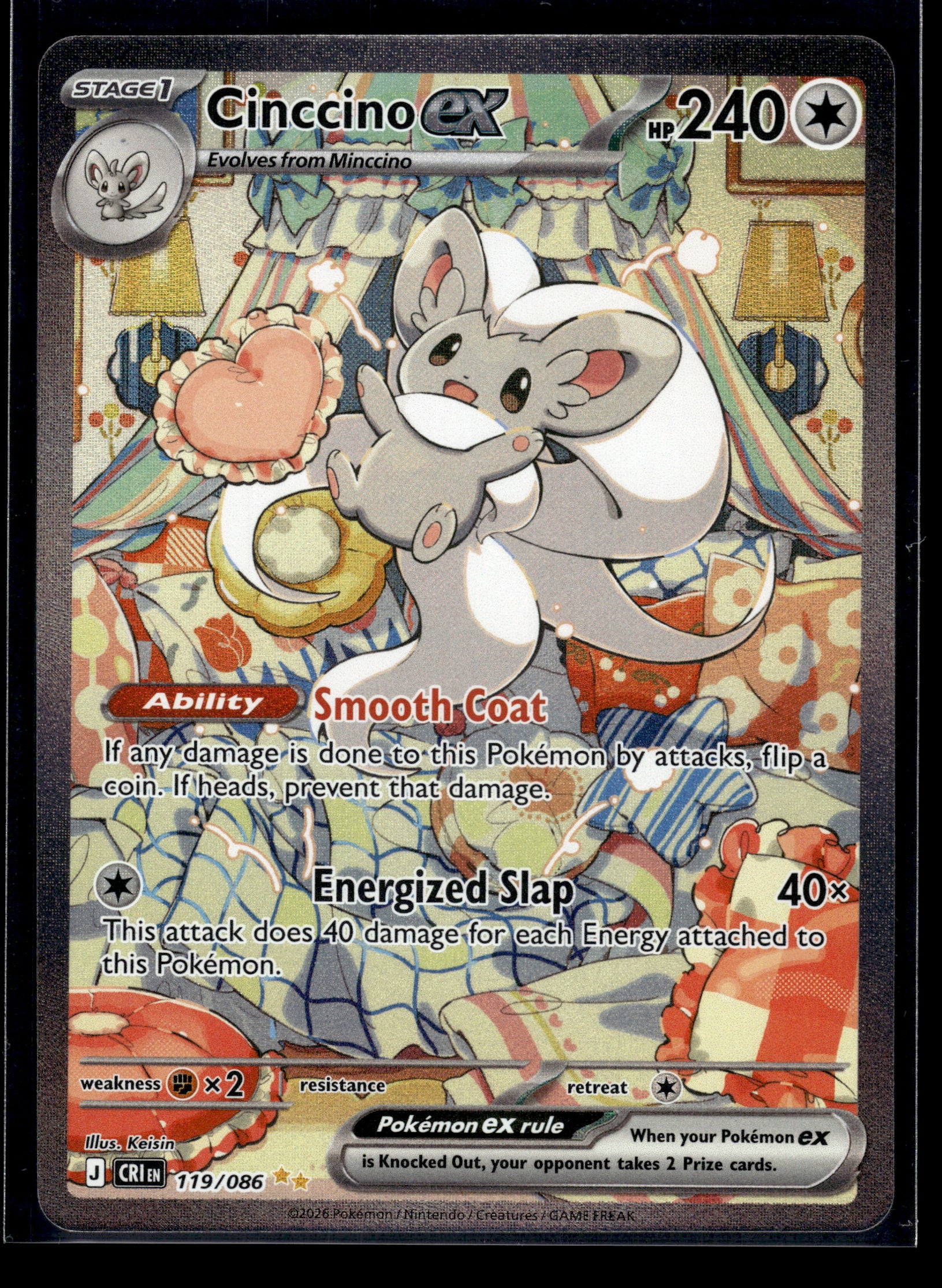 Cinccino ex #119/086 Chaos Rising VLP