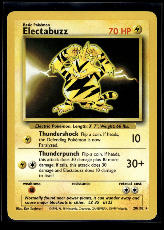 Electabuzz #020/102 Base Set LP
