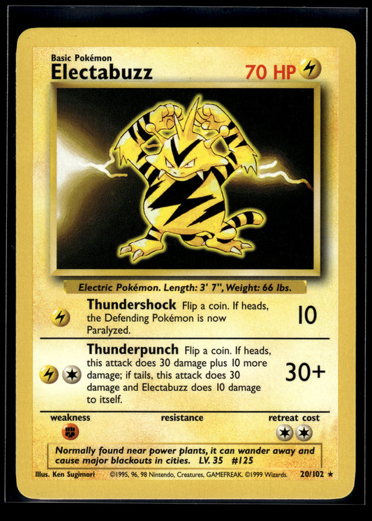 Electabuzz #020/102 Base Set LP
