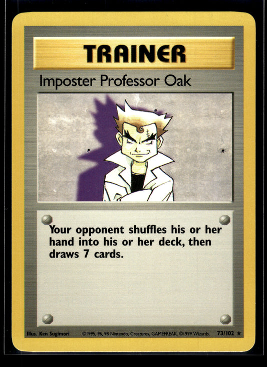 Imposter Professor Oak #073/102 Base Set VLP
