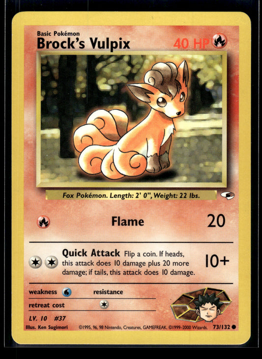 Brock's Vulpix #073/132 Gym Heroes LP
