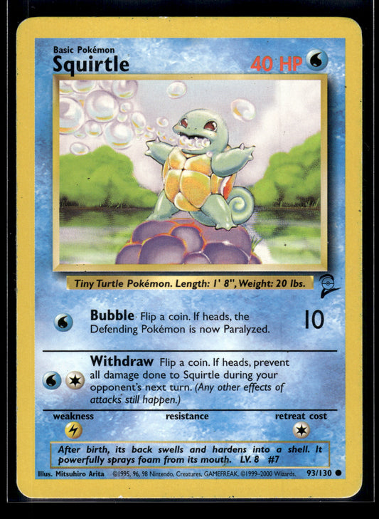Squirtle #093/130 Base Set 2 MP