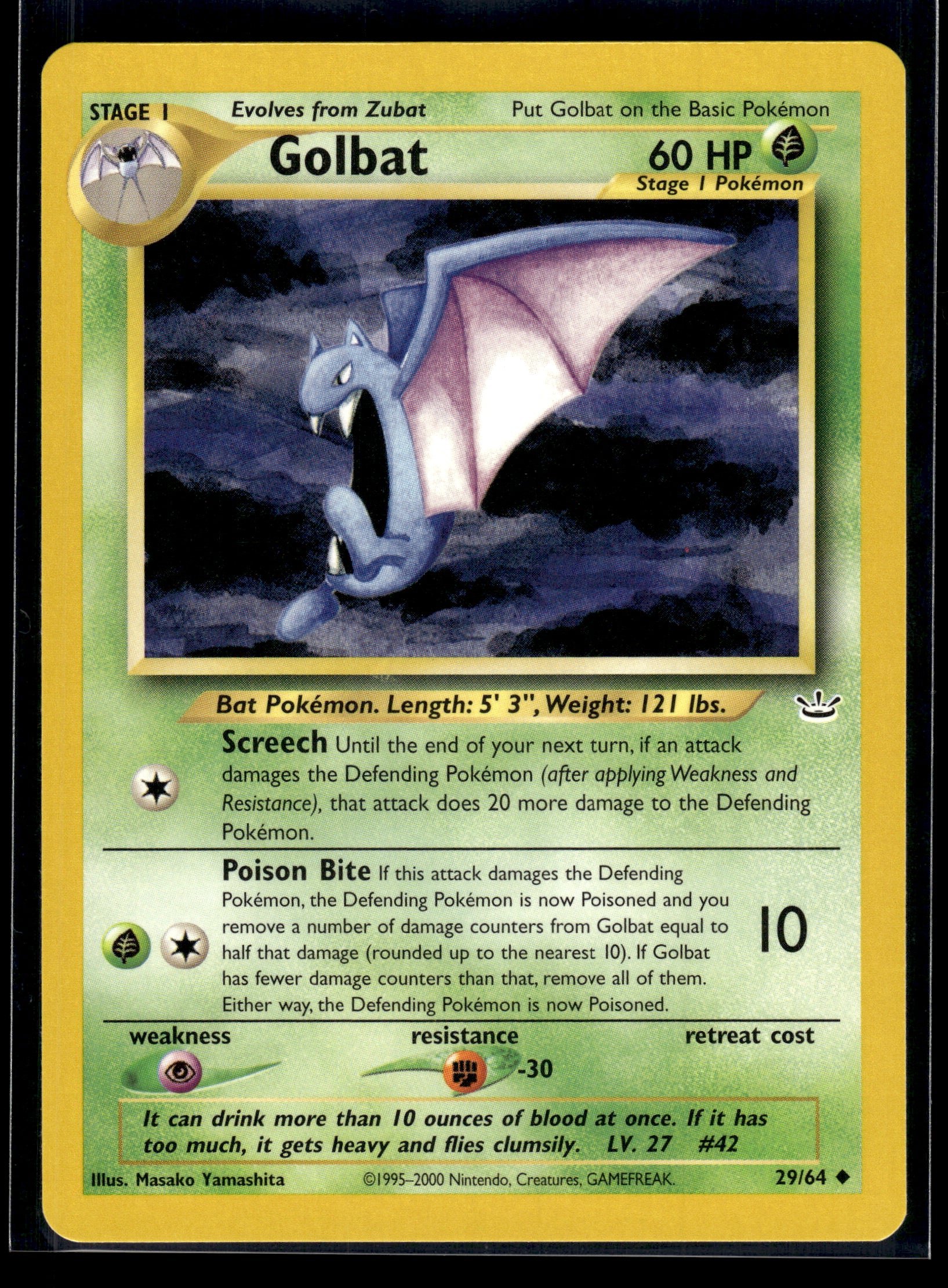 Golbat #29/64 Neo Revelation VLP