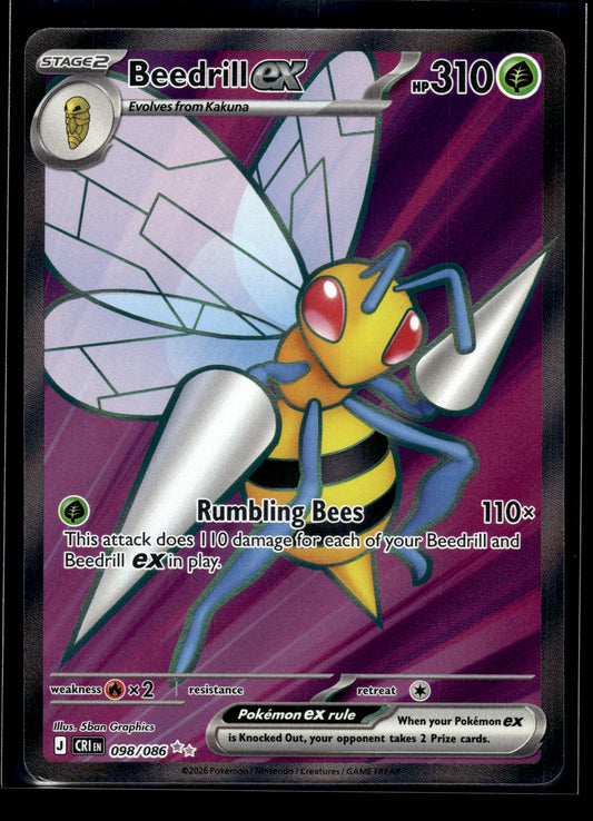 Beedrill ex #098/086 Chaos Rising VLP