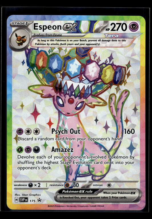 Espeon ex #SVP 175 Scarlet & Violet Promo Cards VLP
