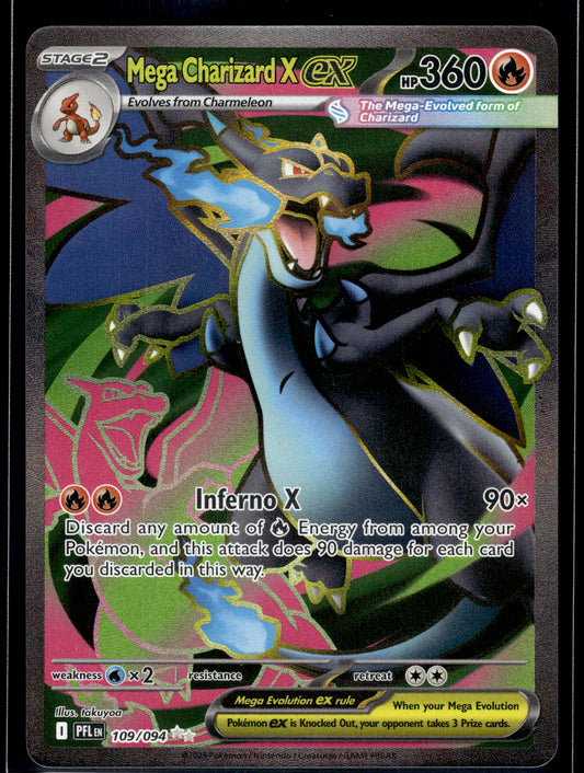 Mega Charizard X ex #109/094 Phantasmal Flames LP