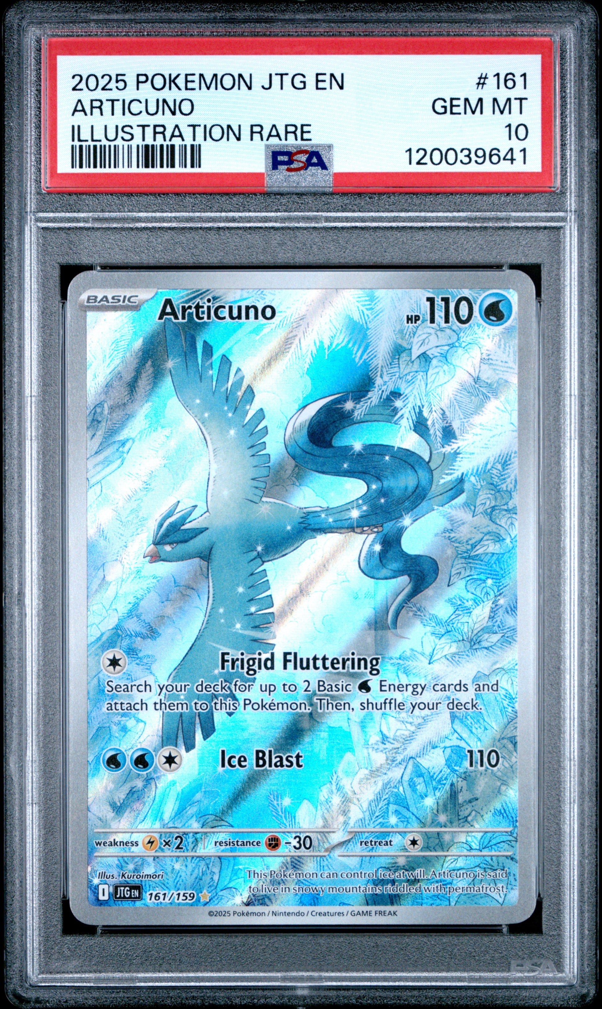 PSA 10 Articuno #161 Journey Together