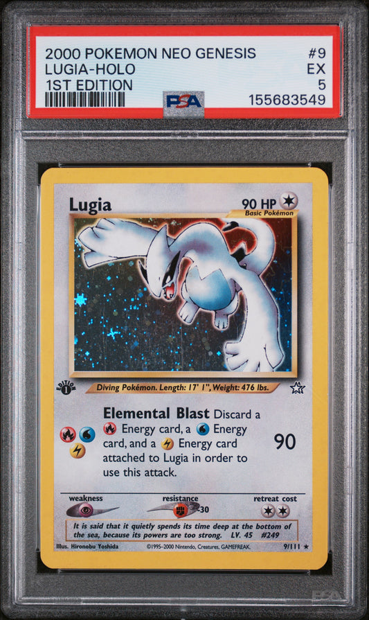 PSA 5 Lugia #9 1st Edition Neo Genesis