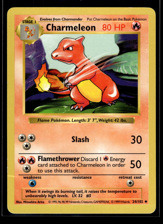 Charmeleon #024/102 Base Set (Shadowless) MP