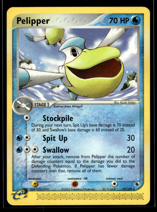 Pelipper #19/109 Ruby and Sapphire LP