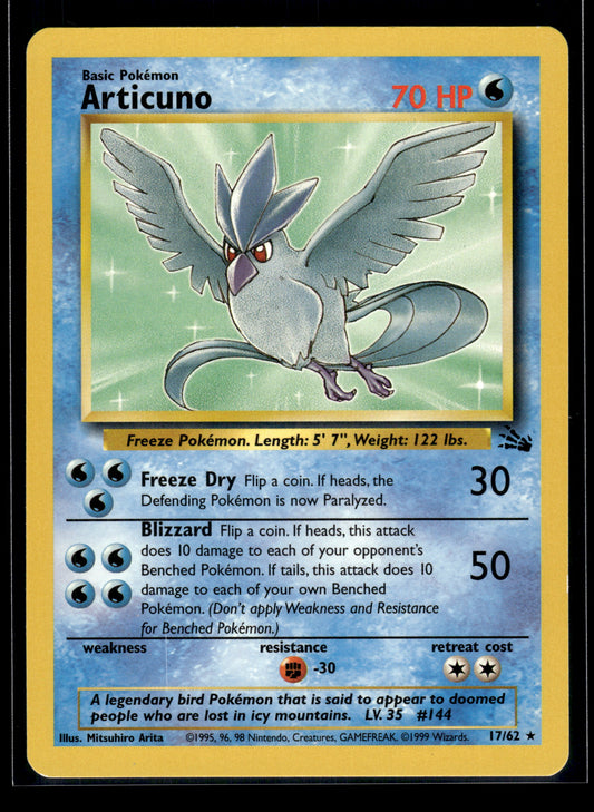 Articuno #17/62 Fossil LP