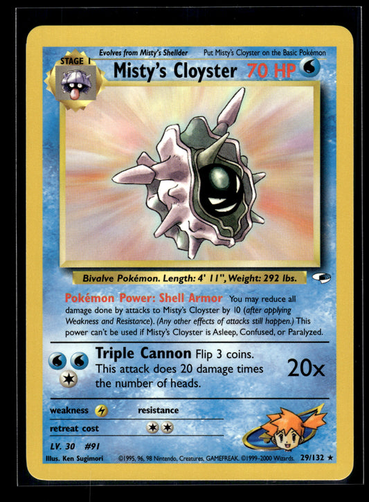 Misty's Cloyster #029/132 Gym Heroes LP