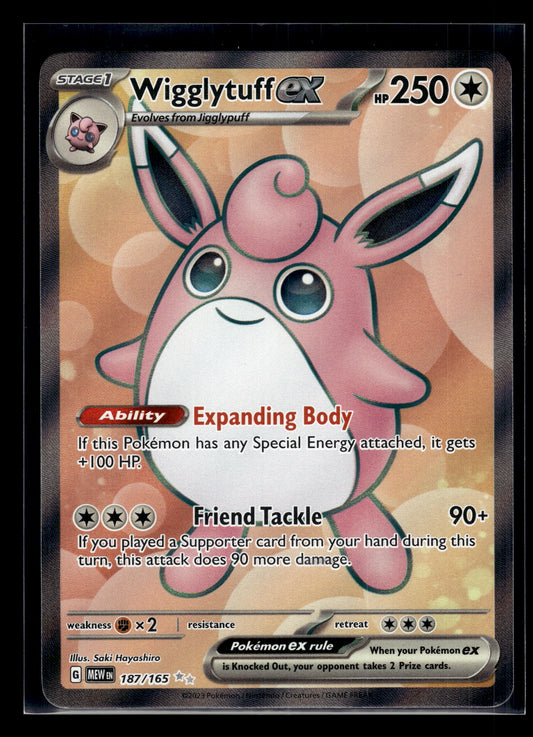Wigglytuff ex #187/165 Scarlet & Violet 151 LP