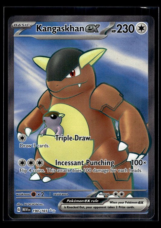 Kangaskhan ex #190/165 Scarlet & Violet 151 VLP