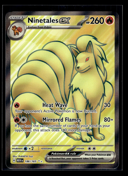 Ninetales ex #186/165 Scarlet & Violet 151 LP