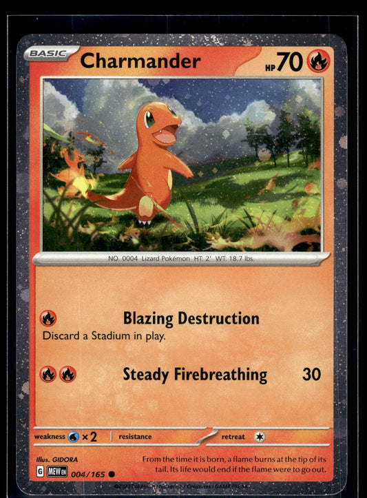 Charmander (Cosmos Holo) #004/165 Scarlet & Violet 151 LP
