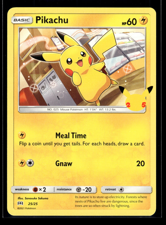 Pikachu #025/025 McDonald's 25th Anniversary Promo LP