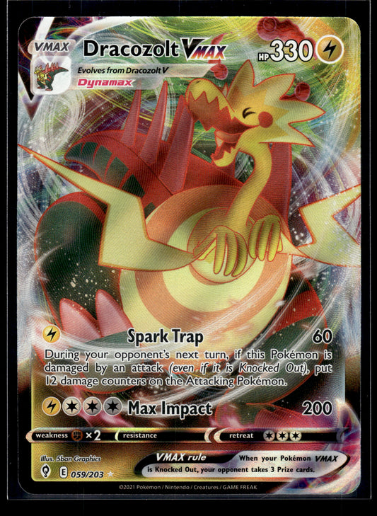 Dracozolt VMAX #059/203 Evolving Skies VLP