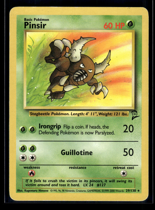 Pinsir #029/130 Base Set 2 MP