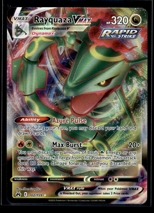 Rayquaza VMAX #102/159 Crown Zenith NM