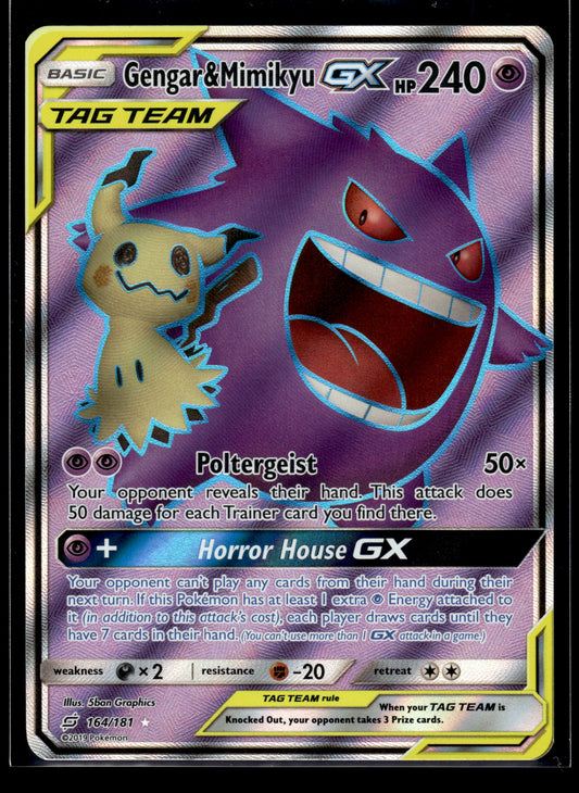 Gengar & Mimikyu GX #164/181 Team Up LP