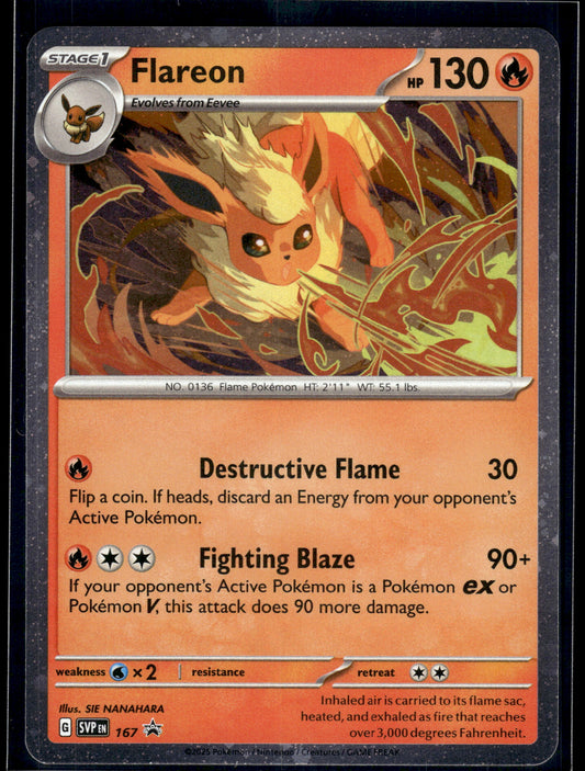 Flareon #167 Cosmos Holo Scarlet & Violet Promo Cards VLP