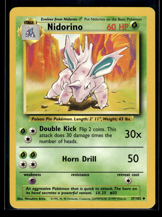 Nidorino #037/102 Base Set LP