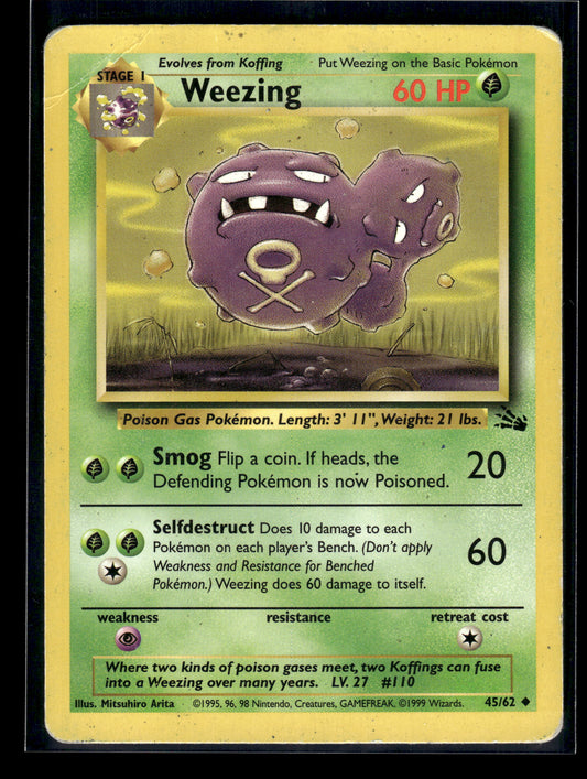 Weezing #45/62 Fossil HP