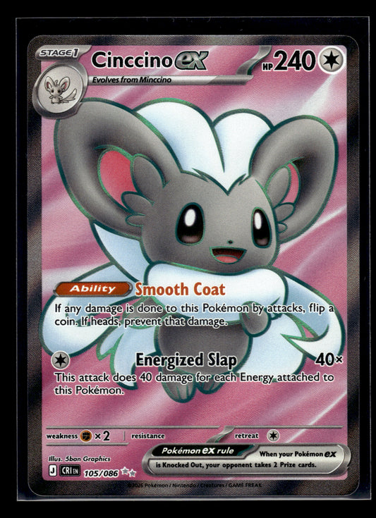 Cinccino ex #105/086 Chaos Rising NM