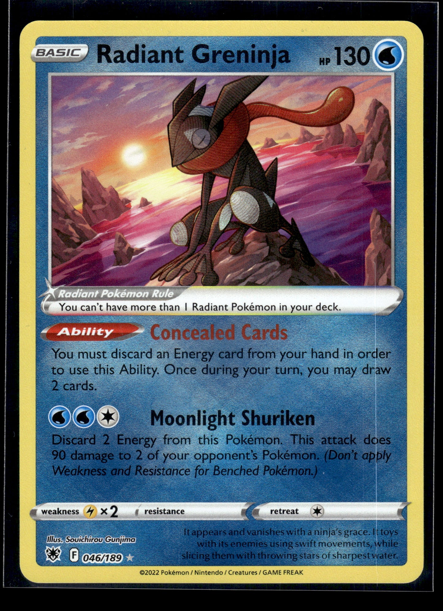 Radiant Greninja #046/189 Astral Radiance NM