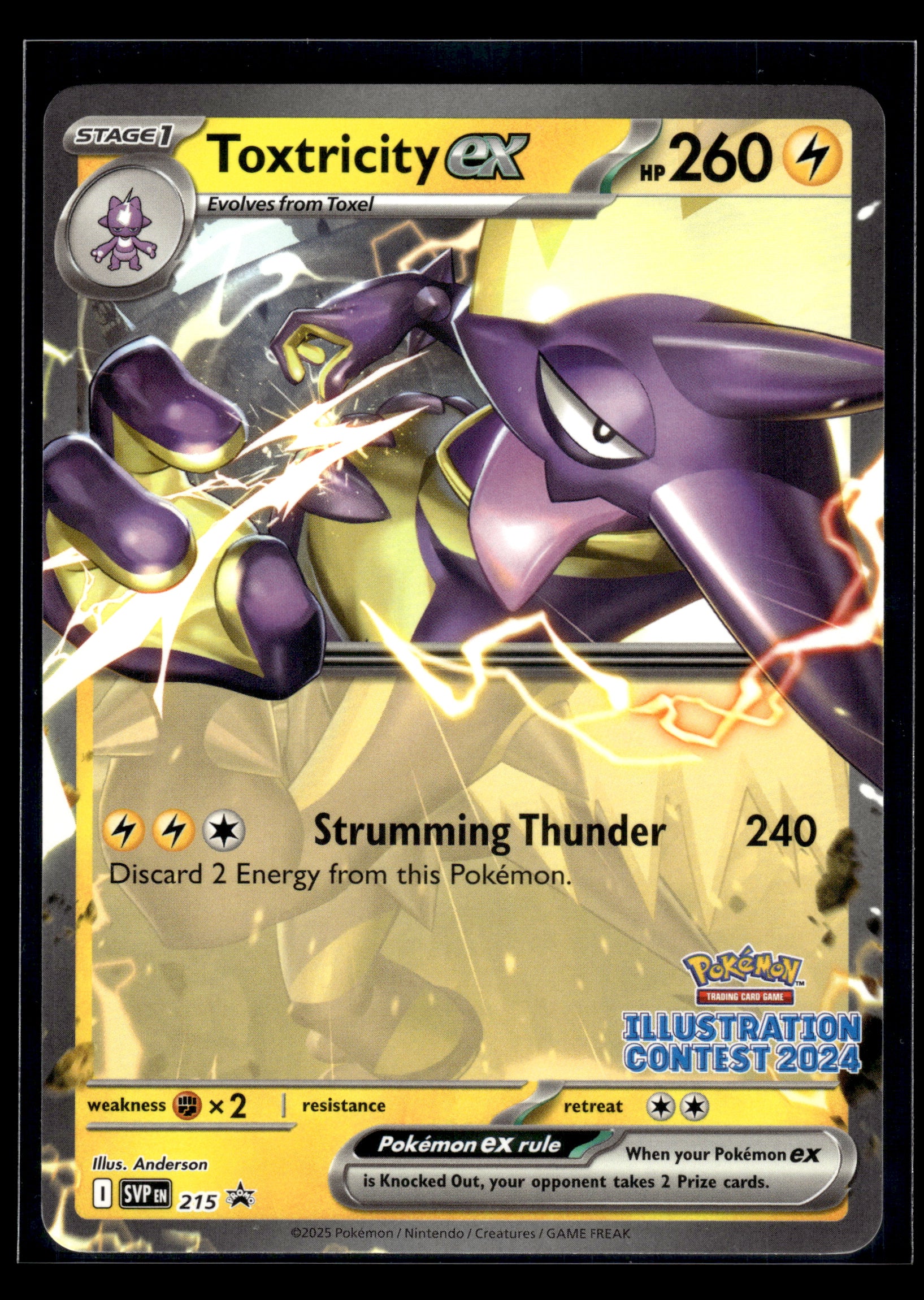 Toxtricity ex #215 (Illustration Contest) Scarlet & Violet Promo Cards VLP