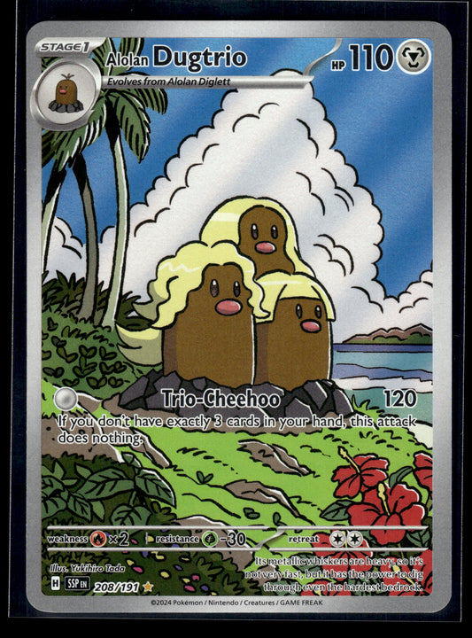 Alolan Dugtrio #208/191 Surging Sparks VLP
