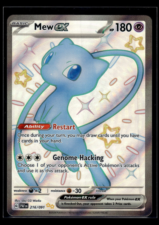 Mew ex #216/091 Paldean Fates NM
