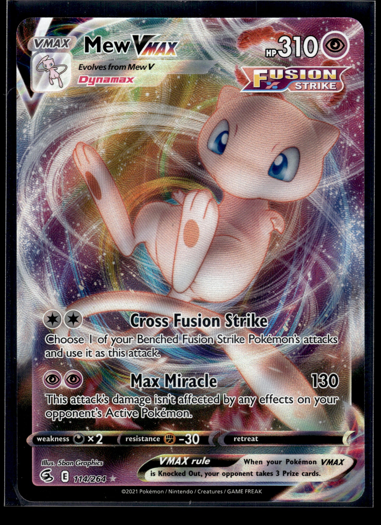 Mew VMAX #114/264 Fusion Strike VLP