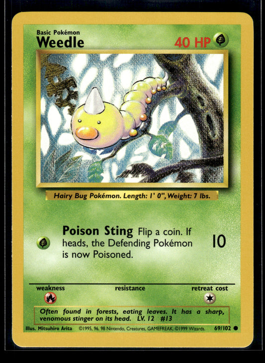 Weedle #069/102 Base Set LP