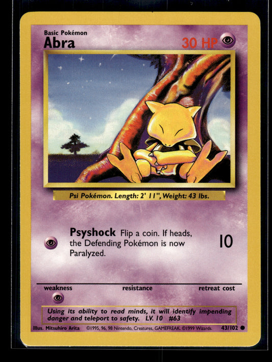 Abra #043/102 Base Set LP