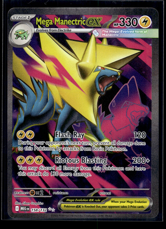 Mega Manectric ex #158/132 Mega Evolution NM